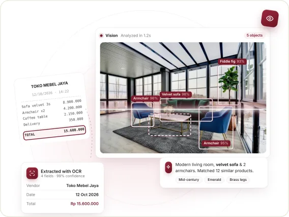 Giofadhil AI and computer vision integration screenshot.